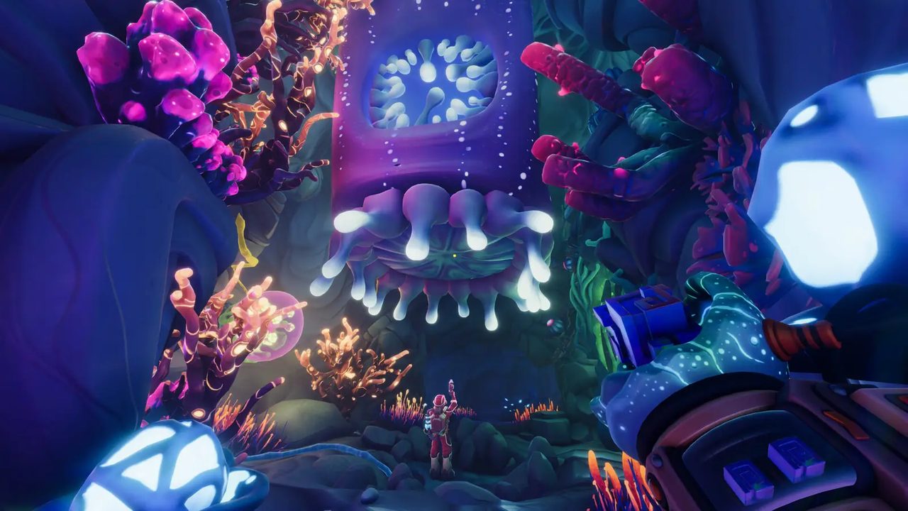 Bioluminescent chamber — Temporal Research Centre puzzle atmosphere